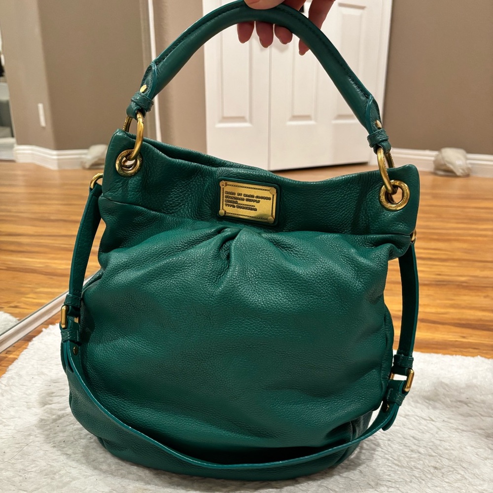 MARC JACOBS Vintage Green Leather Women's Bag